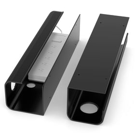 Zhiyo large capacity cable tray front view keeps desk cables neat