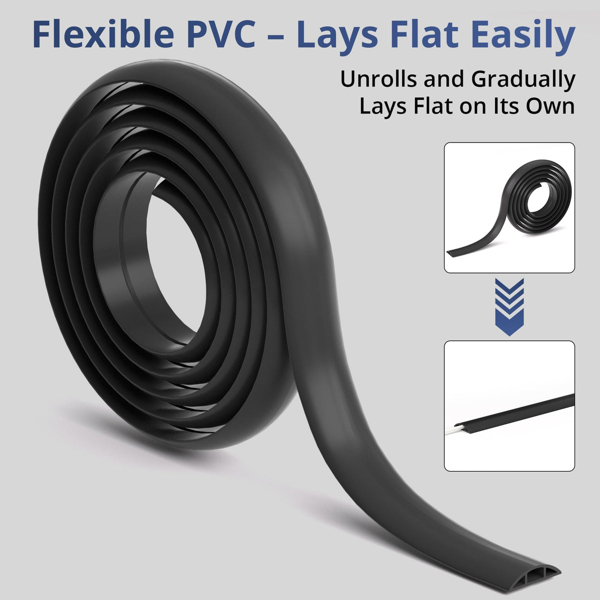 ZhiYo low-profile wire hider blends with home decor.