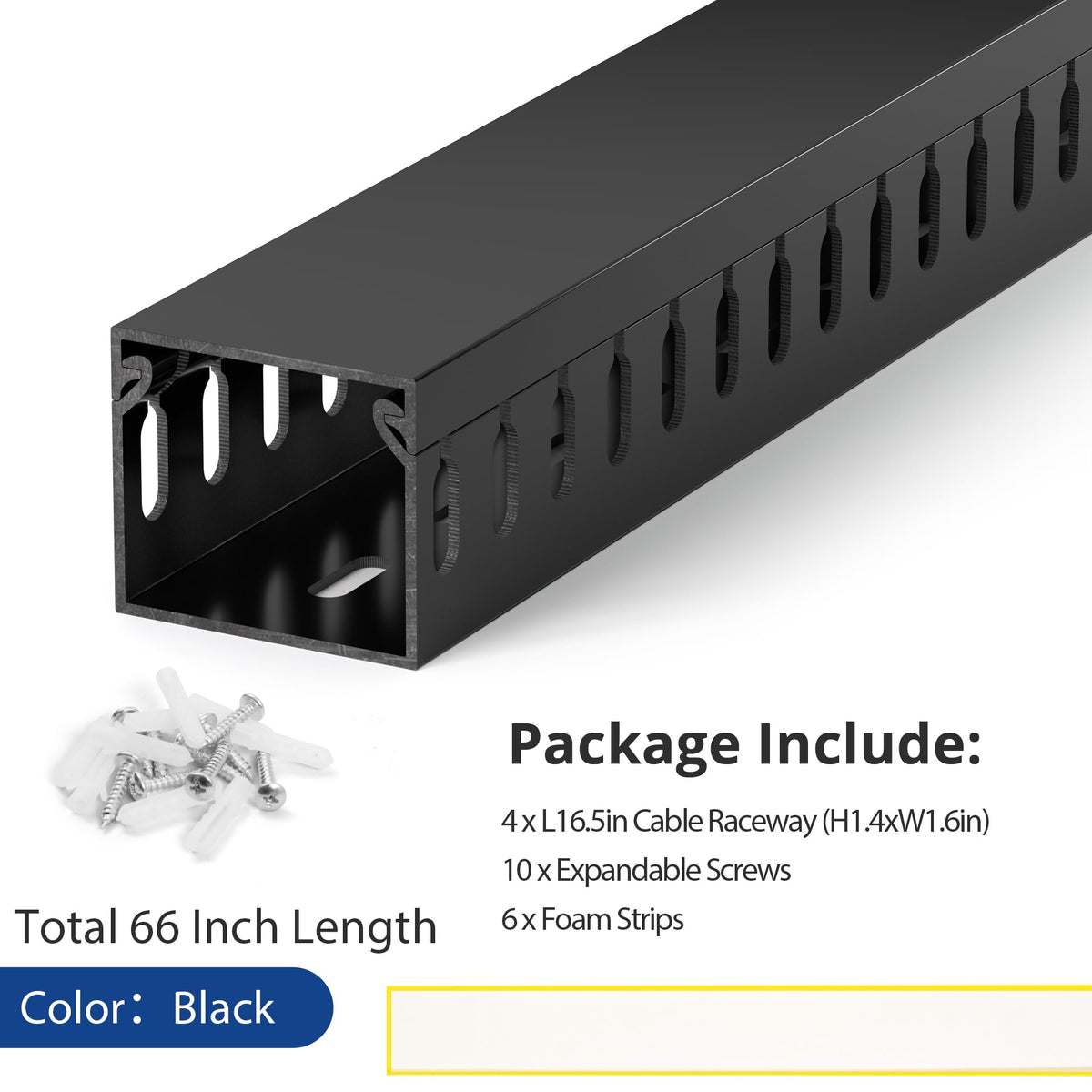 ZhiYo matte-finish cable raceway surface resists scratches
