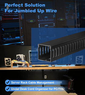 Matte-finish durable cable channel resists scratches during daily use