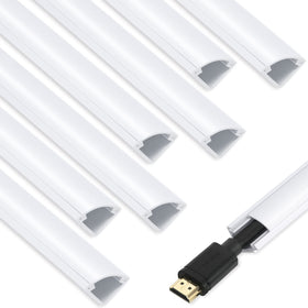 ZhiYo Mini Corner Cord Hider wall-install hides cables for a cleaner living space.