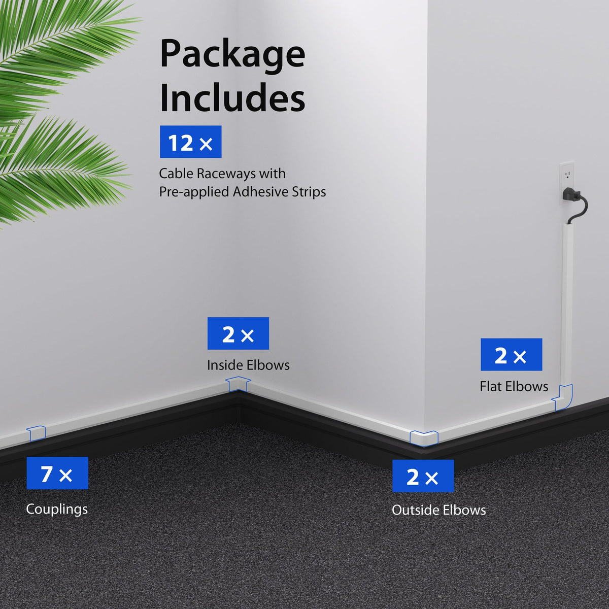 ZhiYo mini single cord hider hides a single cable quickly