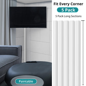 ZhiYo cable concealer mounted on baseboard hiding multiple cords for a tidy room