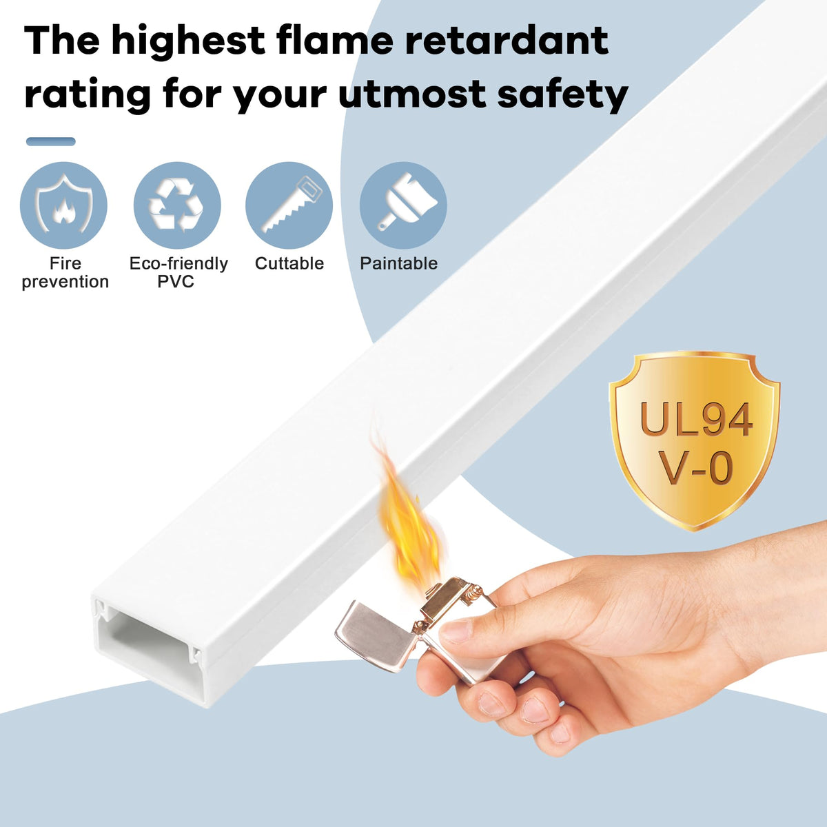 UL94 V-0 rated cable kit built for durable safety features.