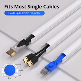 ZhiYo one cord hider keeps entertainment areas tidy and organized.
