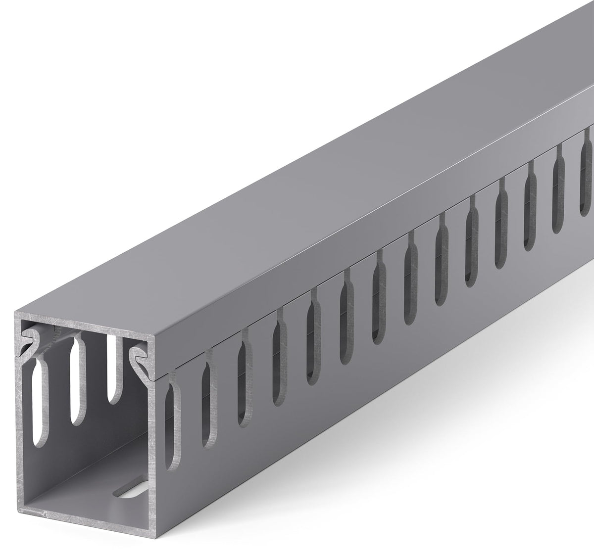 ZhiYo open-slot cable raceway in grey keeps under-desk wiring tidy
