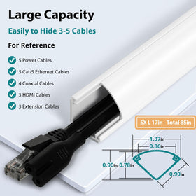 ZhiYo paintable cord hider on wall for seamless decor integration.