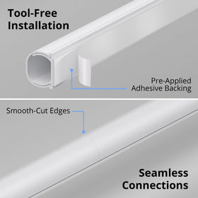 ZhiYo paintable TV cable hider blends with any room.