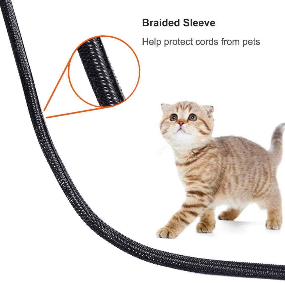 ZhiYo cable management sleeve helps keep computer and gaming cables tidy and protected.