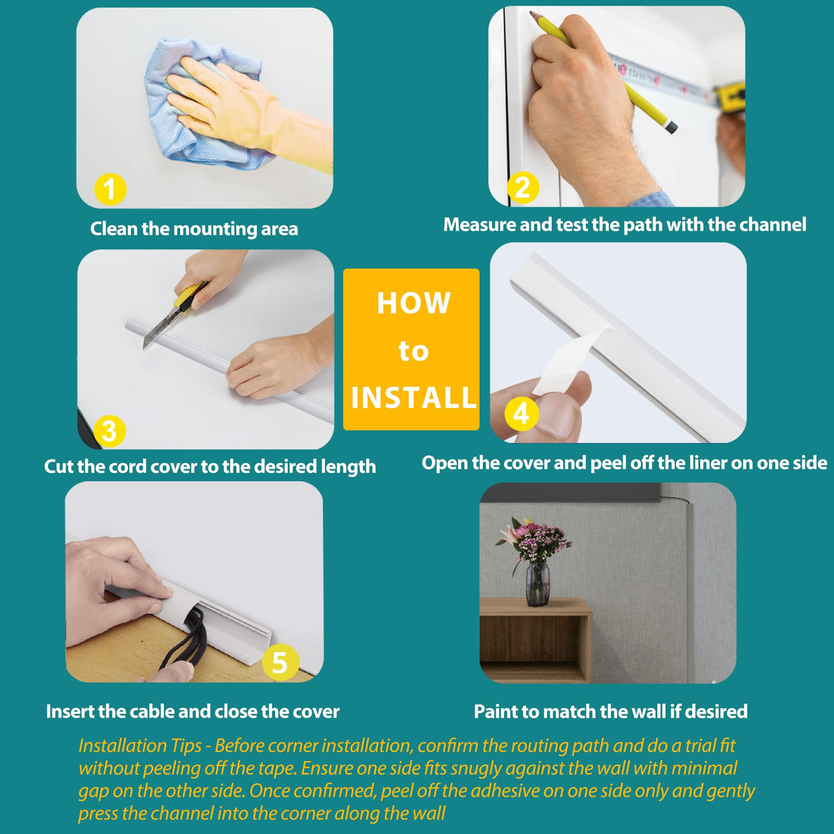 ZhiYo pre-applied adhesive tape enables quick, secure installation.