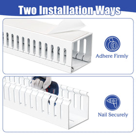 ZhiYo PVC cable channel close-up shows strong insulation and safety material.