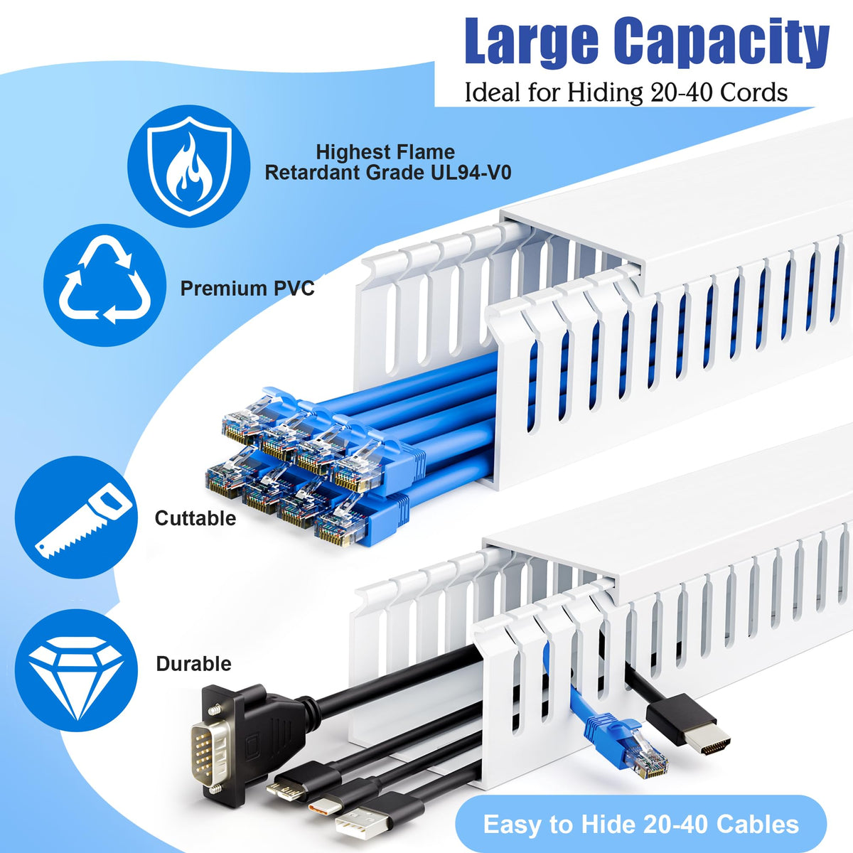 ZhiYo PVC matte finish channel offers durable insulation