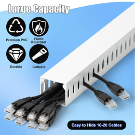 ZhiYo PVC open-slot raceway with durable teeth detail