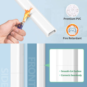 ZhiYo safe cord concealer reducing trip hazards for kids and pets