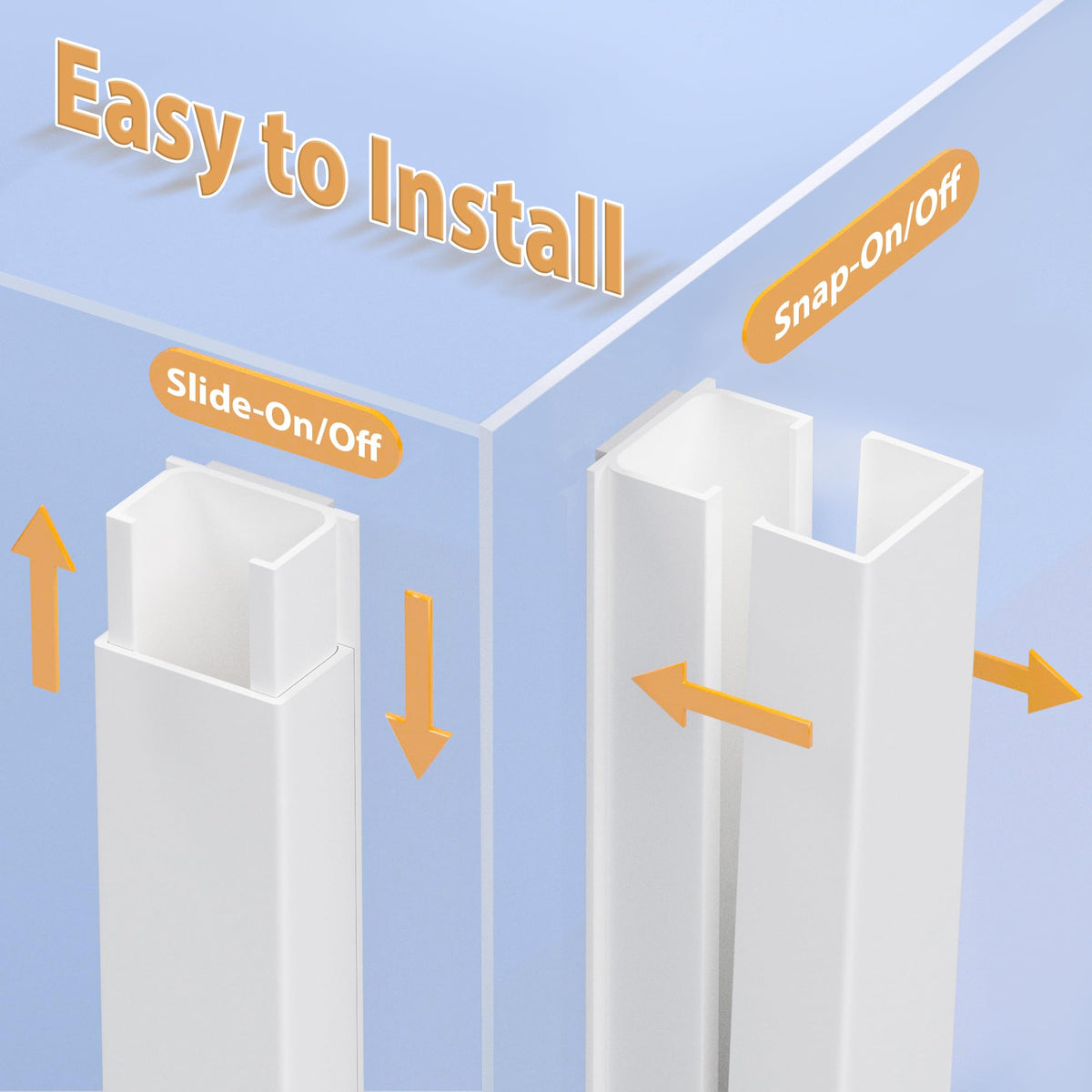 ZhiYo self-adhesive back enables fast, tool-free installation