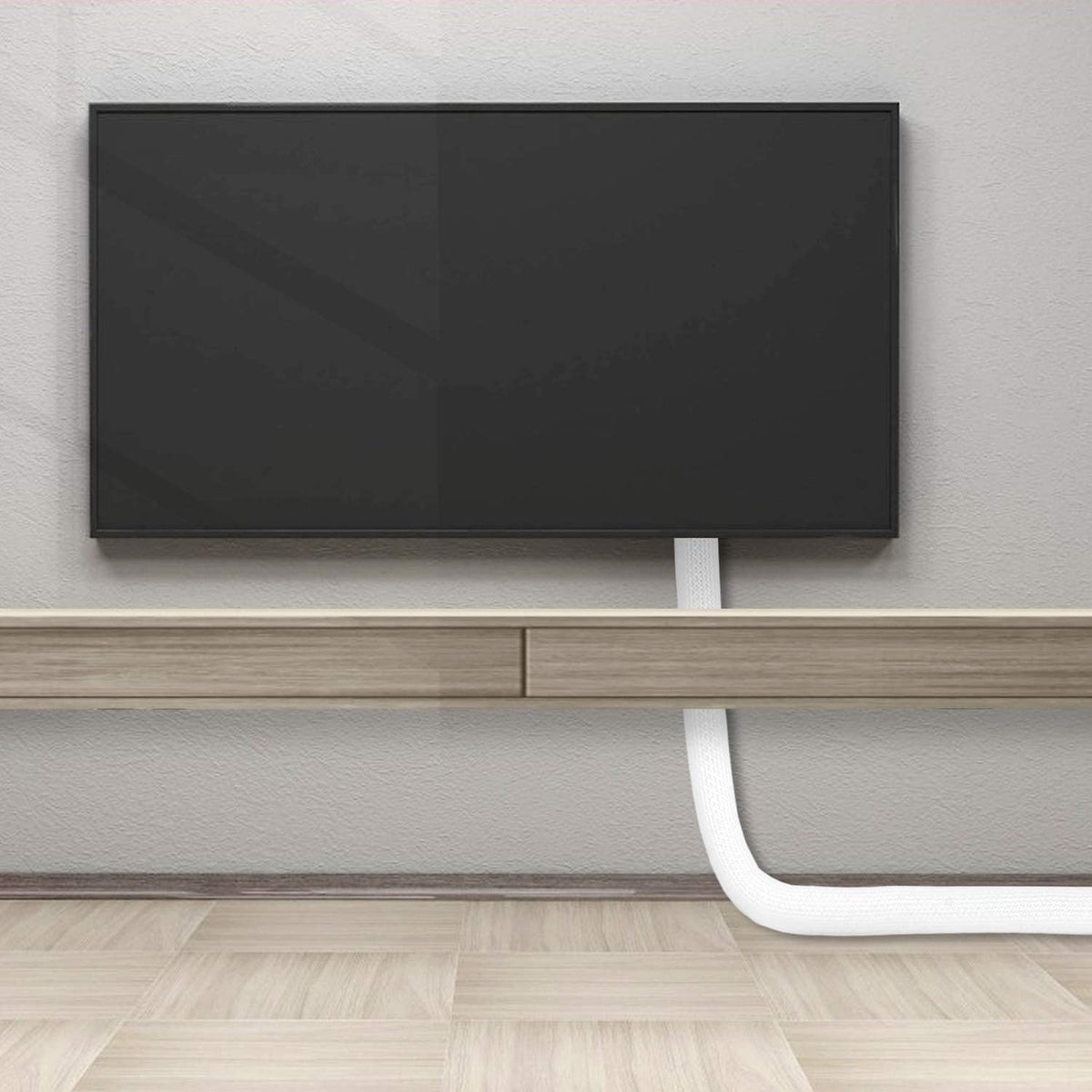 ZhiYo self-wrap cable sleeve enables quick install and tidy cable management