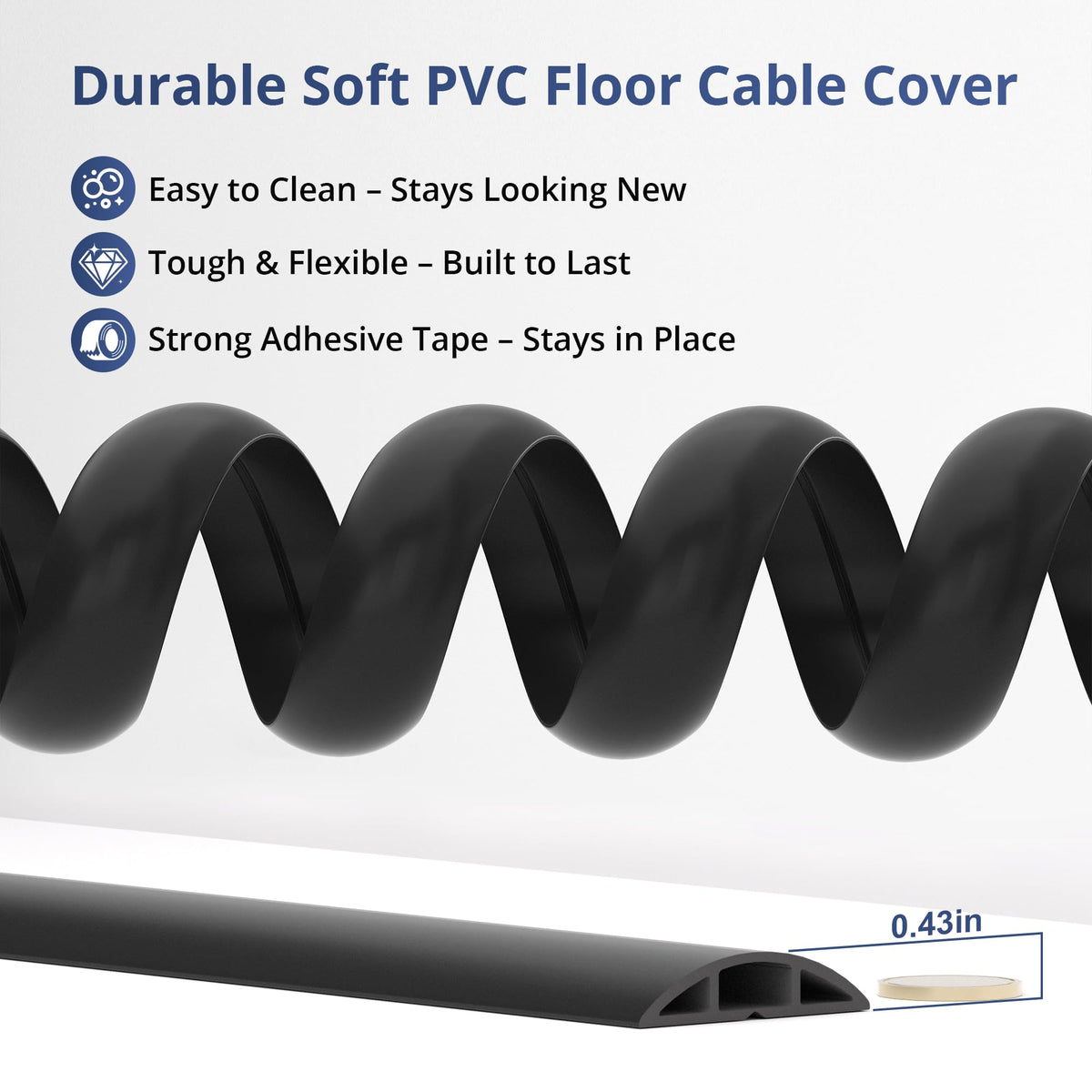 ZhiYo soft PVC material close-up shows flexible, durable surface.