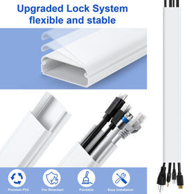 ZhiYo tv wire cover supports several devices without bulging for a clean look.