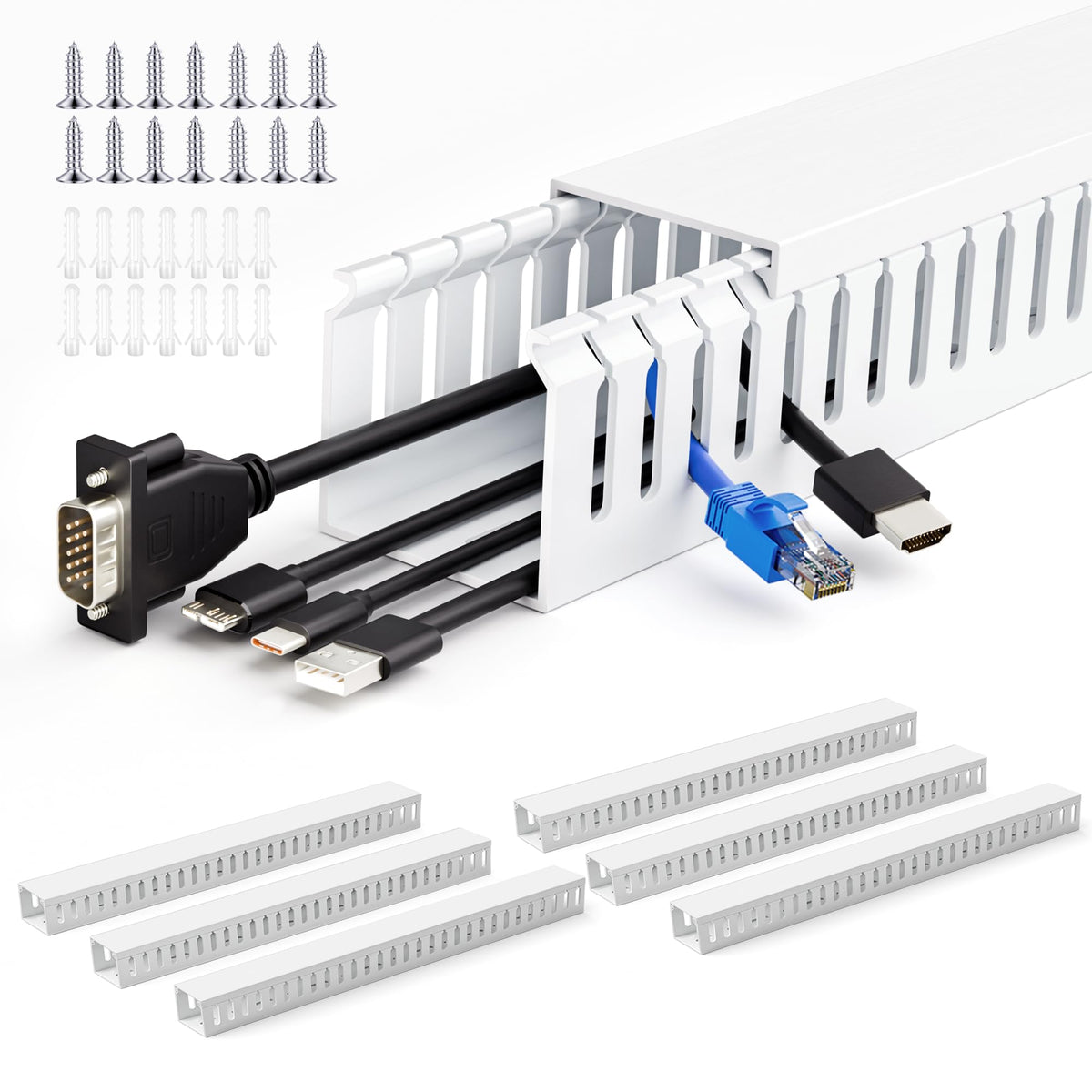 ZhiYo under-desk network cords stay organized