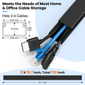 ZhiYo wall cable cover sliding design simplifies installation without drilling
