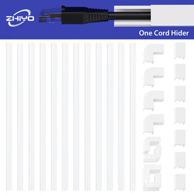 ZhiYo wall-mounted TV cable management keeps wires tidy