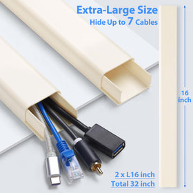 ZhiYo wire cover close-up shows premium beige PVC finish