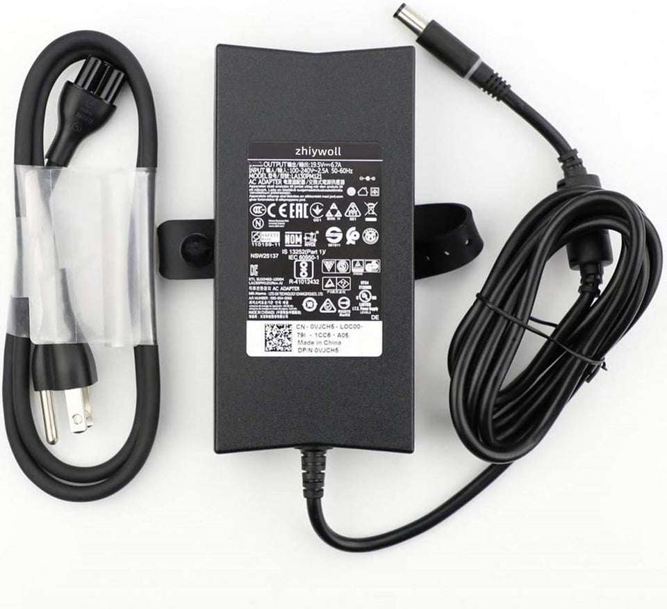 Zhiywoll 130W laptop adapter powers Dell Precision 3520 on the go