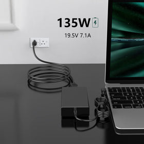 zhiywoll size and AC cable layout demonstrating travel-ready design and included cord
