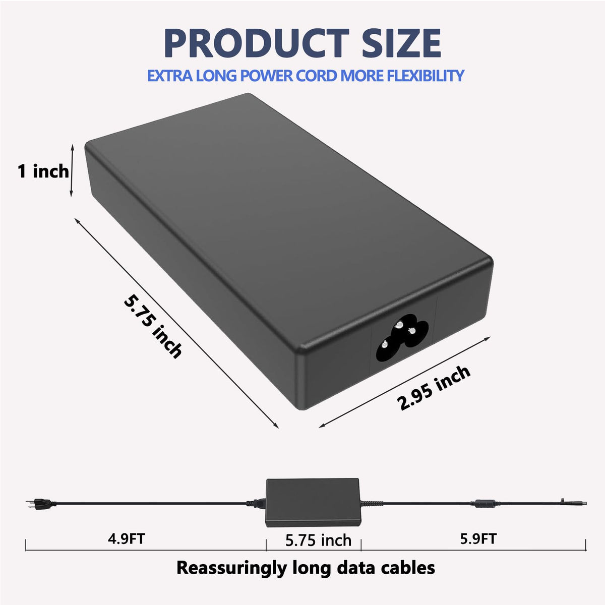 ZHUODYER HP 7.4x5.0mm connector close-up highlighting compatibility