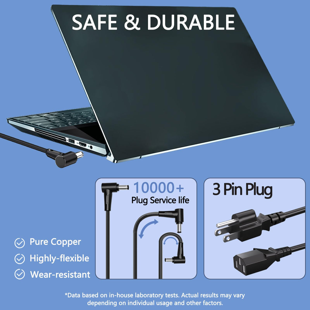 ZHUODYER charger next to hand showing portable scale advantage