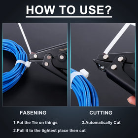 Zhushan cable tie gun in use during installation projects for efficiency.