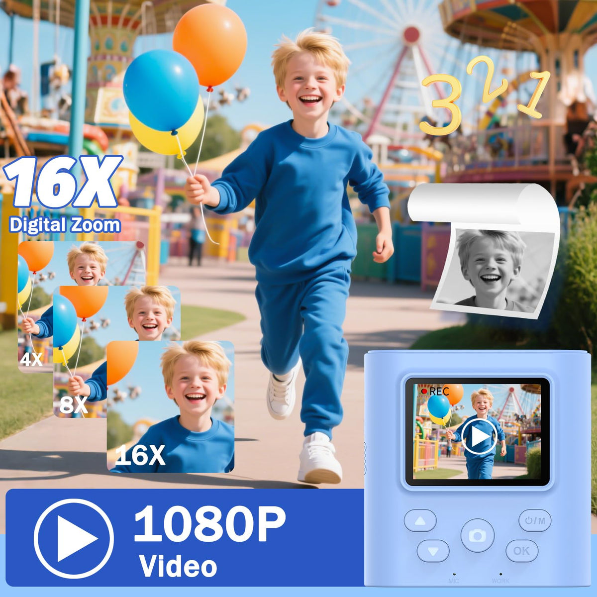Zicor instant print camera provides dot matrix prints on the go.