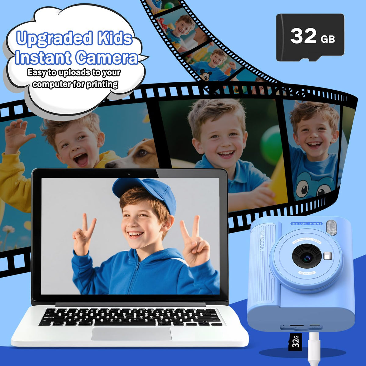 Zicor grayscale print mode creates classic monochrome photos.