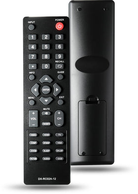 Ziezii DX-RC02A-12 remote front view showing broad Dynex compatibility.
