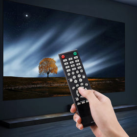 Ziezii RMT-24 remote in use in living room demonstrates quick response.