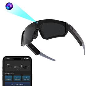 Zigtik AI Pro Camera Glasses front view with 32MP camera for hands-free recording.