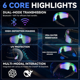 Zigtik AI Pro glasses side profile for sports and mobility