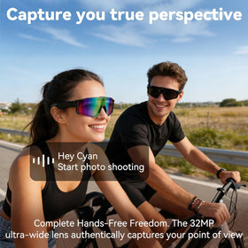 Zigtik AI Smart Glasses with voice control for hands-free use on trails