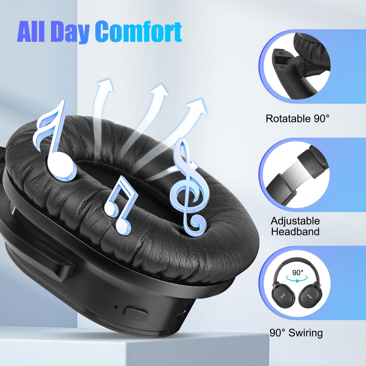 ZIHNIC 60 hour battery supports extended travel without frequent recharging.