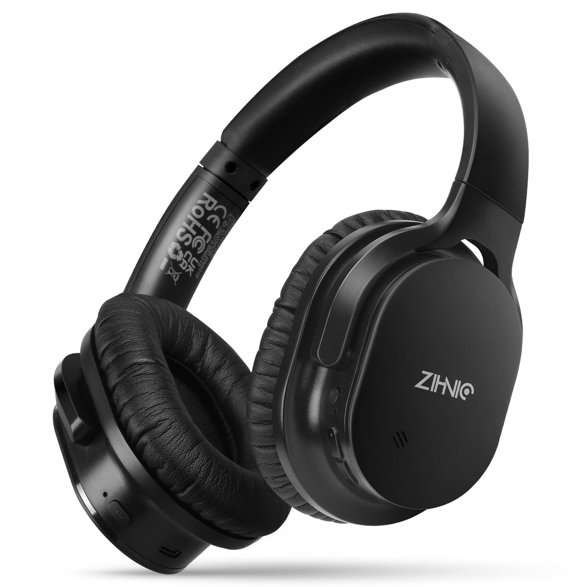 ZIHNIC Bluetooth headphones with closed back for immersive listening and noise cancellation on the go.