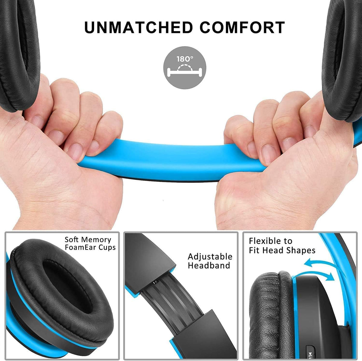 ZIHNIC folded headphones in protective case highlighting compact portability