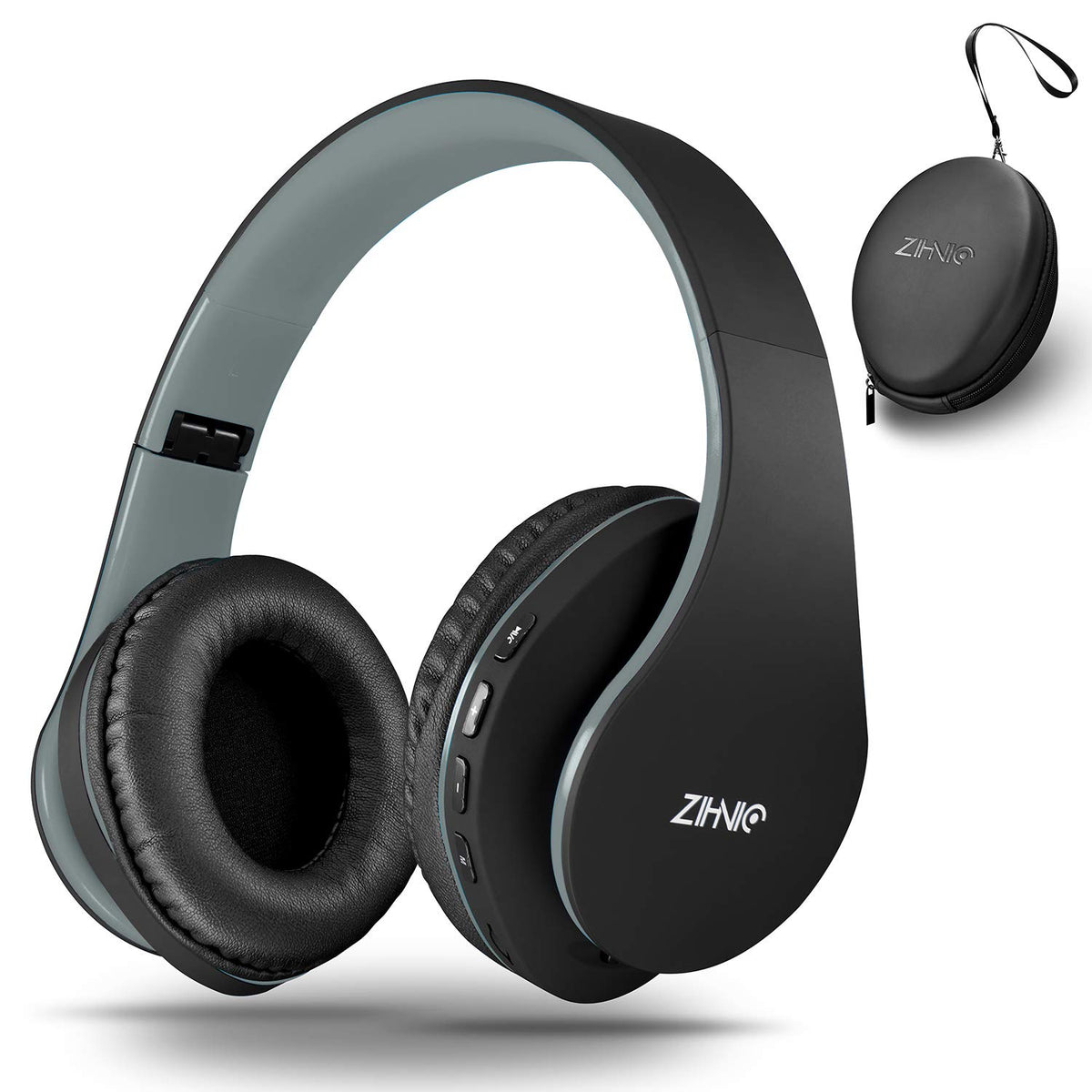 ZIHNIC front view showing foldable over-ear design and travel-ready convenience