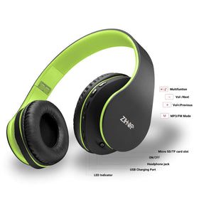 ZIHNIC headphones with included protective case and cables for organized transport