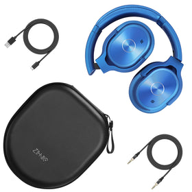 ZIHNIC headset controls and ports closeup illustrating easy device control