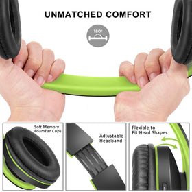 ZIHNIC headphones folded compact in hand illustrating travel-friendly portability