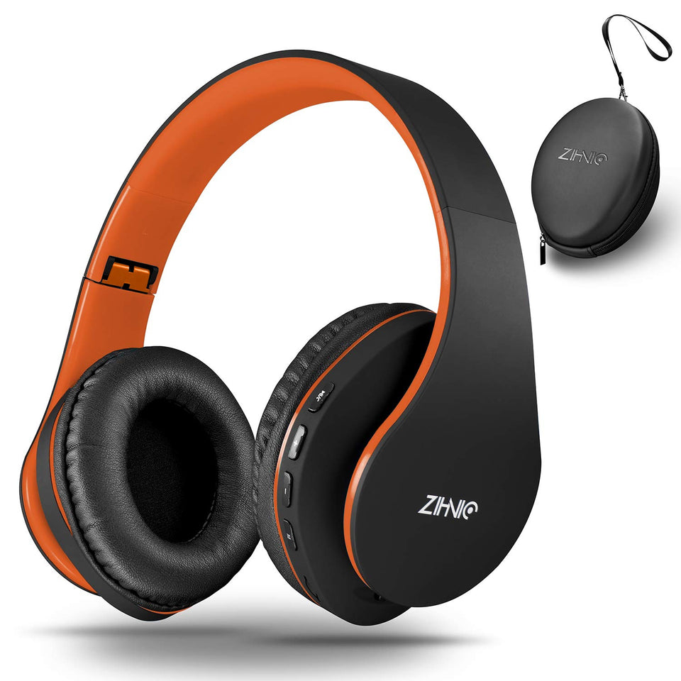 ZIHNIC headphones front view showing design and portability benefit