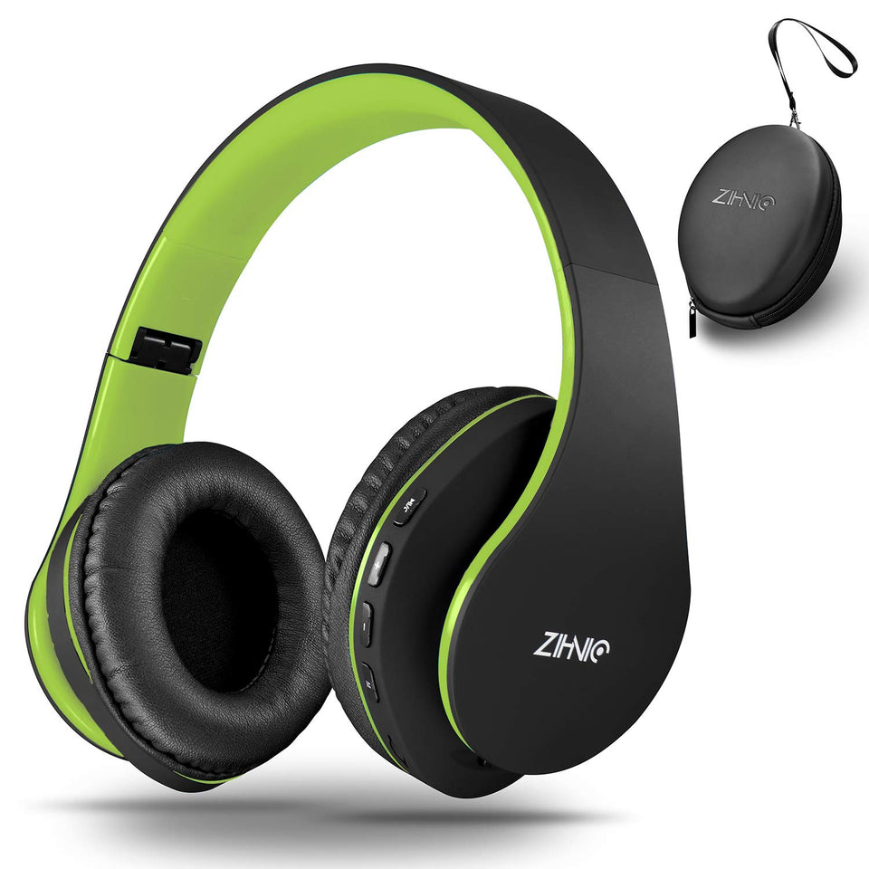 ZIHNIC headphones front view showing controls and sleek finish for easy operation