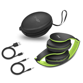ZIHNIC headphones port detail showing micro SD slot and 3.5mm jack for flexible playback