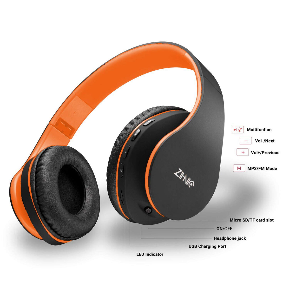 ZIHNIC headphones in use paired with smartphone for wireless convenience