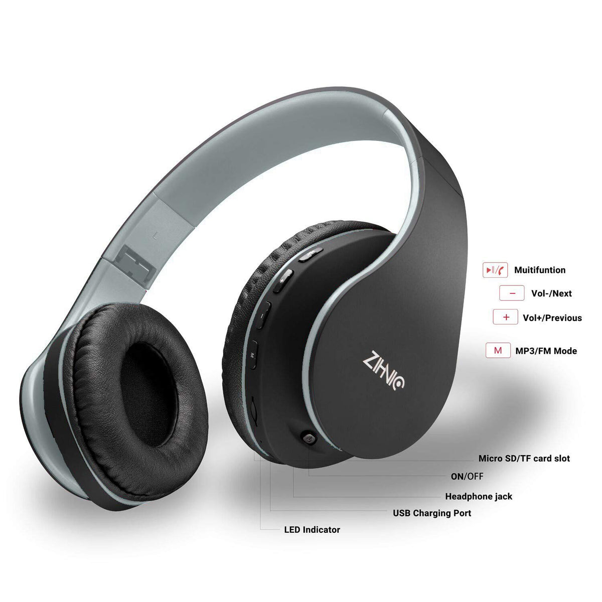 ZIHNIC headphones in use with smartphone for hands-free commuting benefit